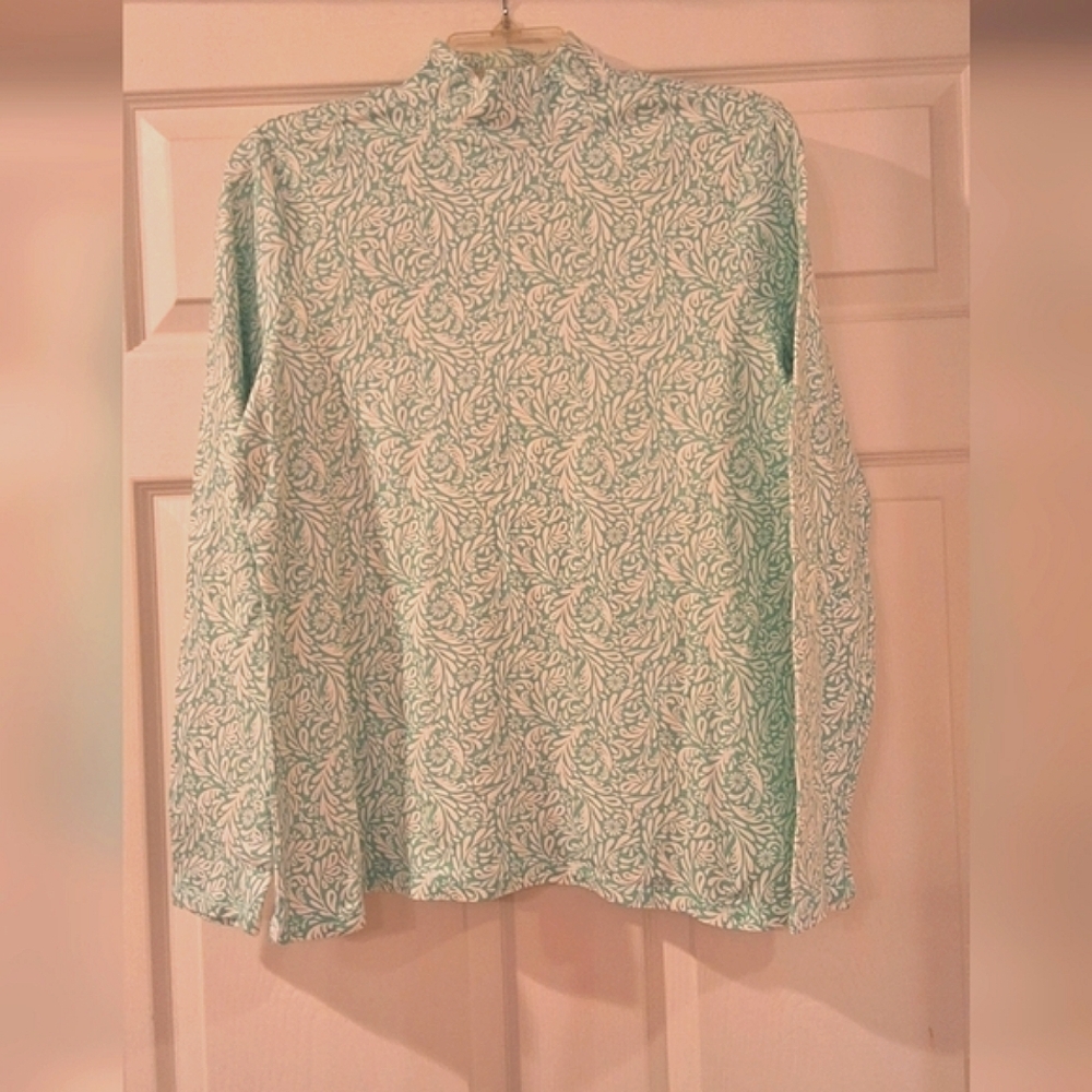 Croft&Barrow, Large, Women's Paisley Designed Turtleneck